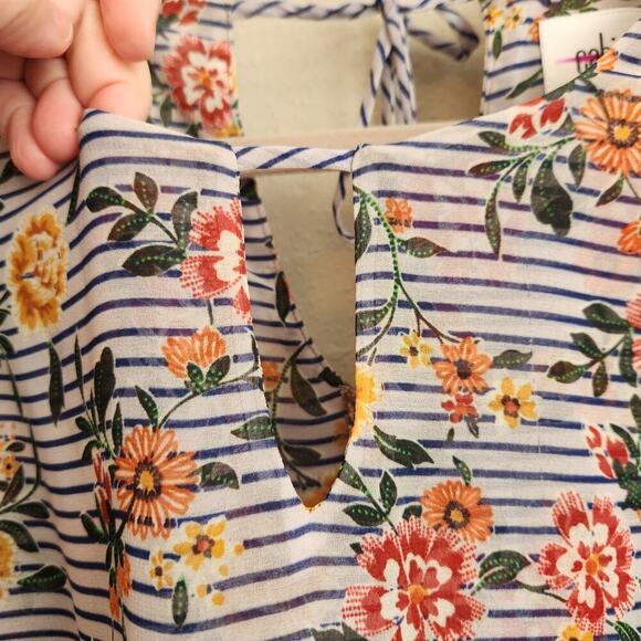 CAbi Penelope Mixed Print Striped Sleeveless Tunic Style 5354 Size Medium - Picture 8 of 12